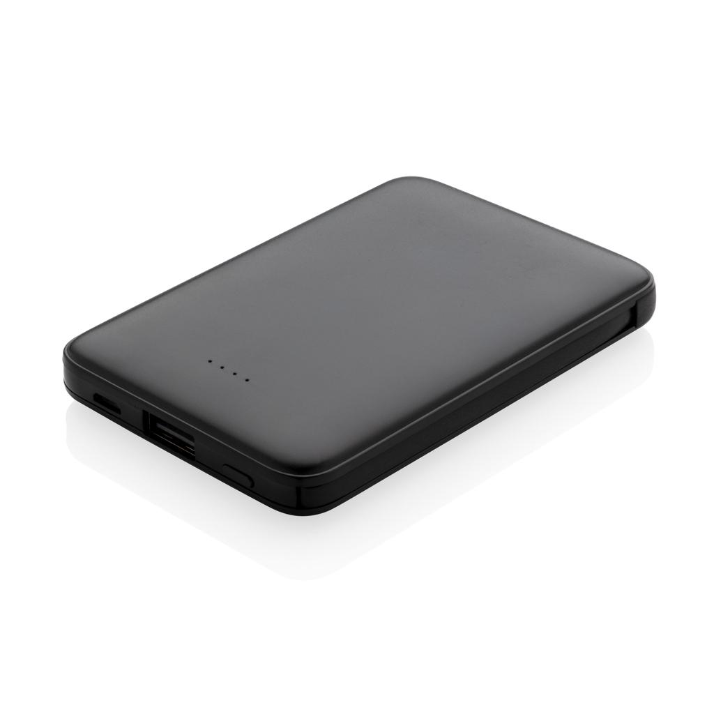 Powerbank de buzunar 5.000 mAh cu cabluri integrate black