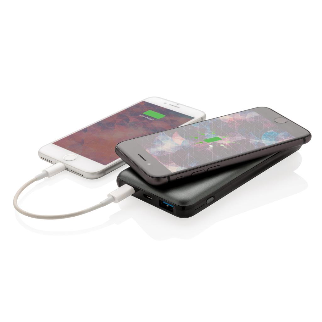 Powerbank wireless cu încărcare rapidă 10.000 mAh și 10W, cu PD grey
