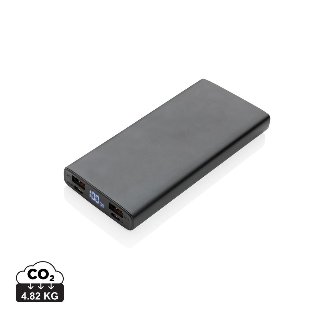 Powerbank din aluminiu 18W 10.000 mAh cu PD black