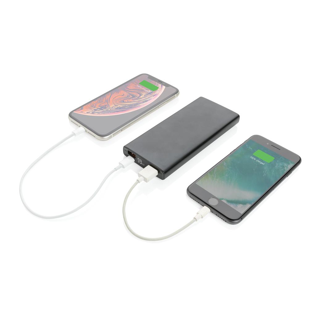 Powerbank din aluminiu 18W 10.000 mAh cu PD black