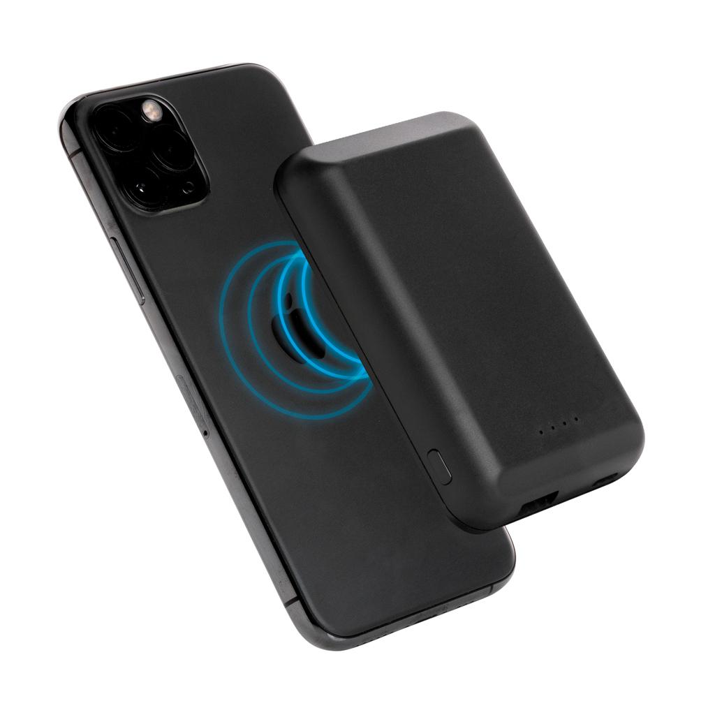 Powerbank wireless magnetic 5.000 mAh cu încărcare 5W black