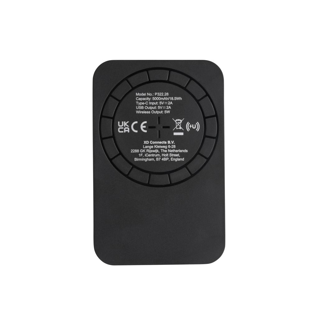 Powerbank wireless magnetic 5.000 mAh cu încărcare 5W black