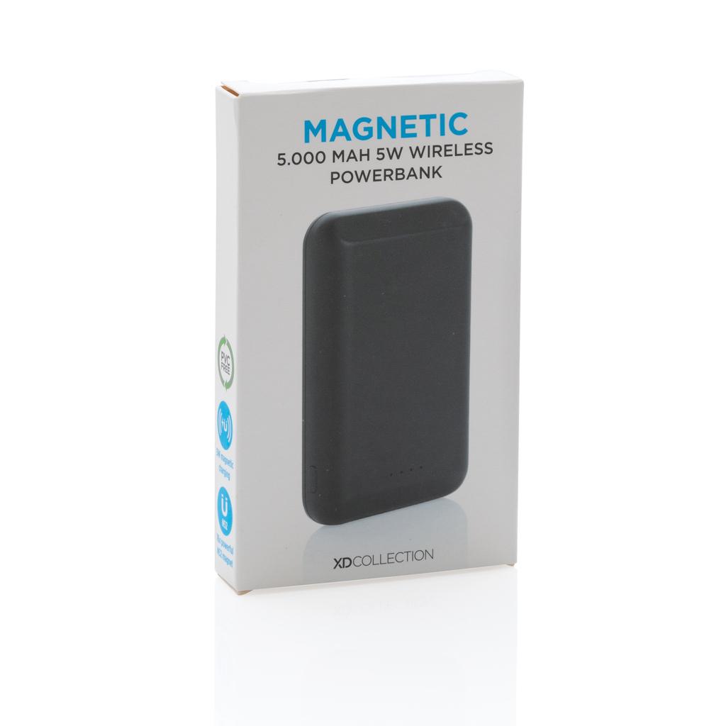 Powerbank wireless magnetic 5.000 mAh cu încărcare 5W black
