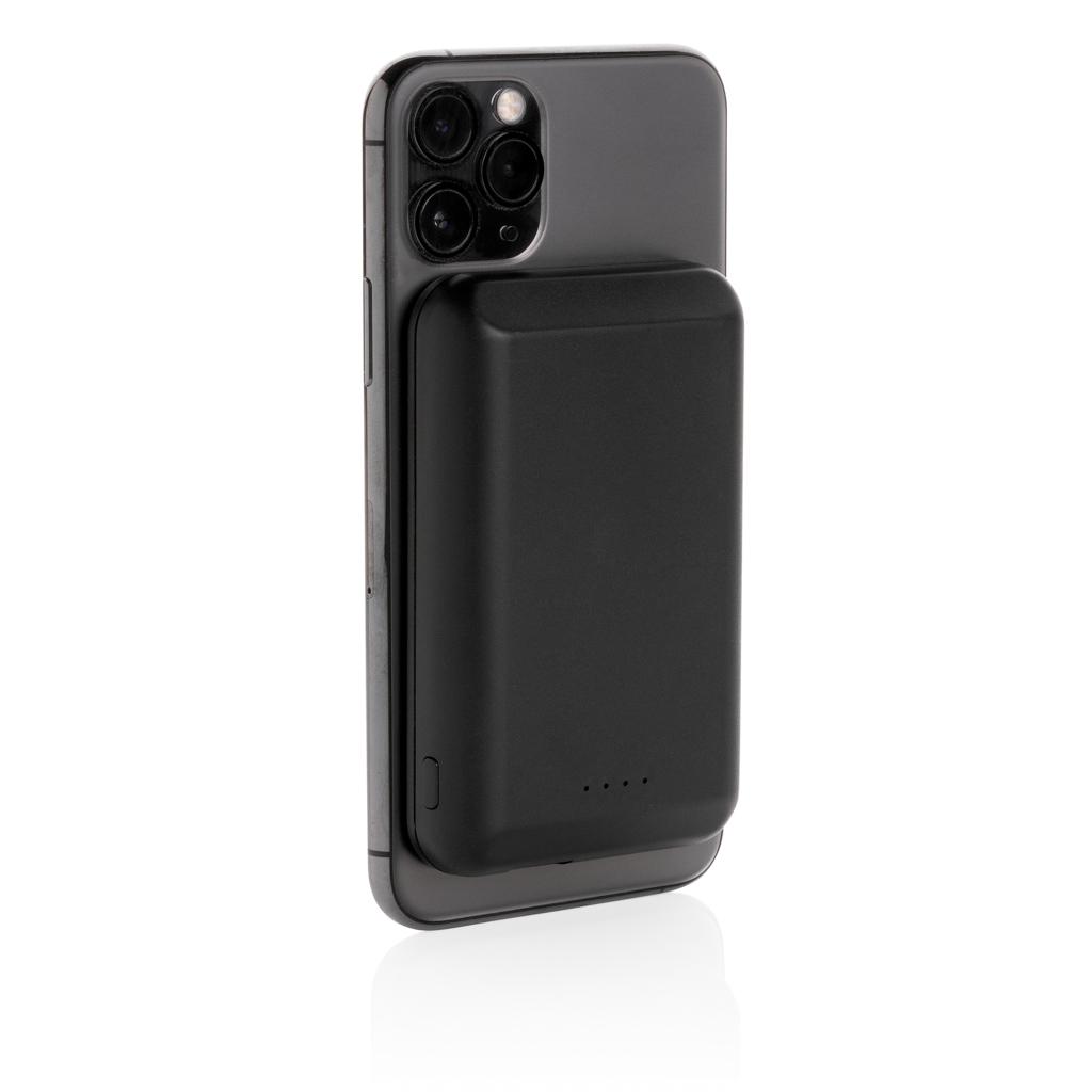 Powerbank wireless magnetic 5.000 mAh cu încărcare 5W black