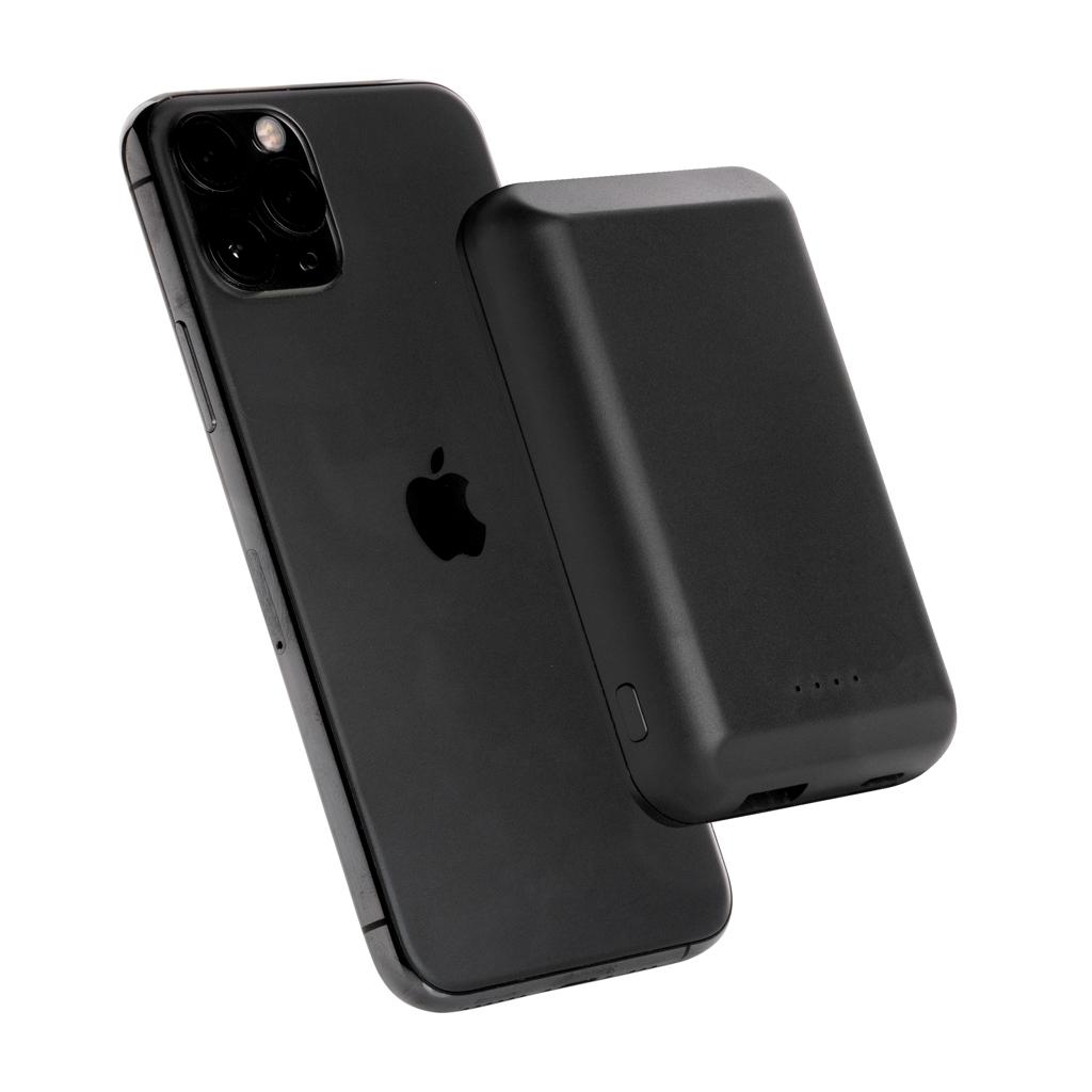 Powerbank wireless magnetic 5.000 mAh cu încărcare 5W black