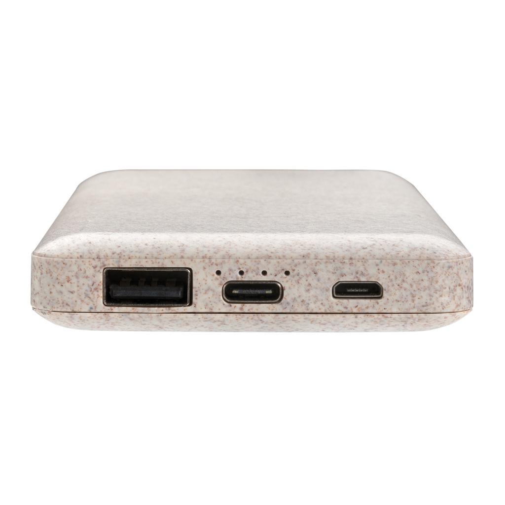 Powerbank din paie de grâu 10.000 mAh khaki