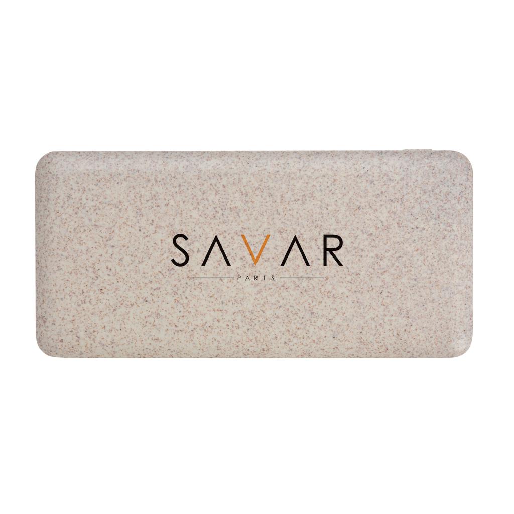 Powerbank din paie de grâu 10.000 mAh khaki