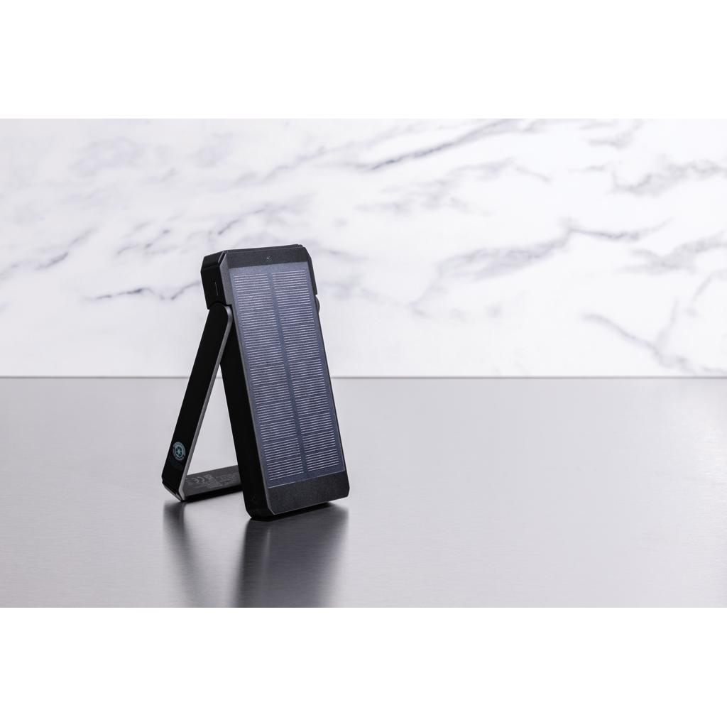 Powerbank solar Skywave din plastic reciclat RCS 10.000 mAh black