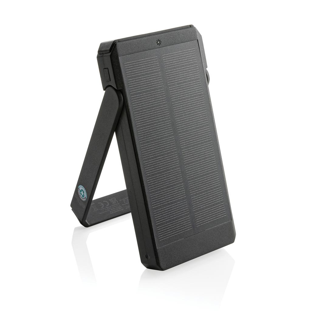 Powerbank solar Skywave din plastic reciclat RCS 10.000 mAh black