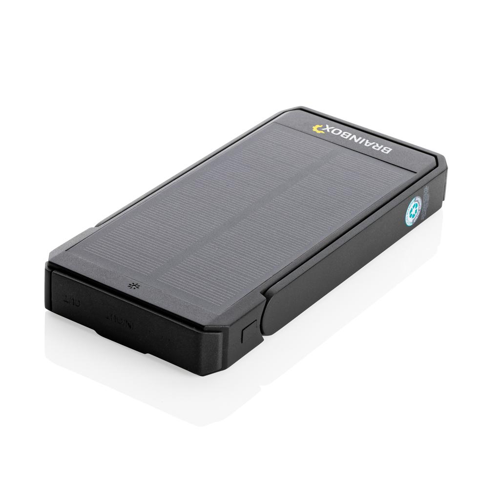 Powerbank solar Skywave din plastic reciclat RCS 10.000 mAh black