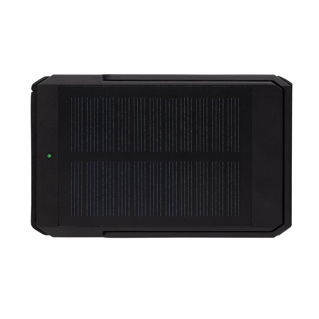 Powerbank solar Skywave din plastic reciclat RCS 5.000 mAh cu încărcare wireless 10W black