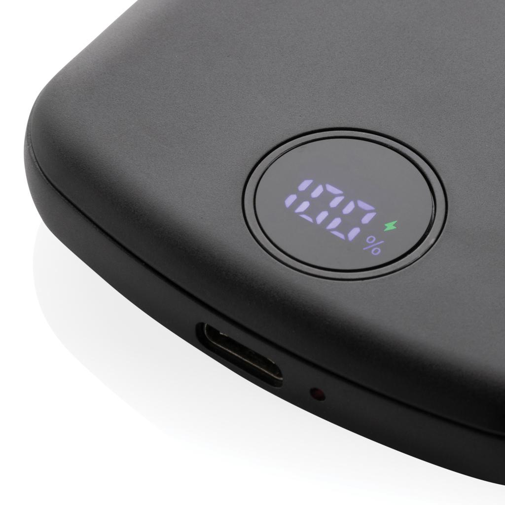 Powerbank magnetic MagBoost din plastic reciclat RCS 5.000 mAh black