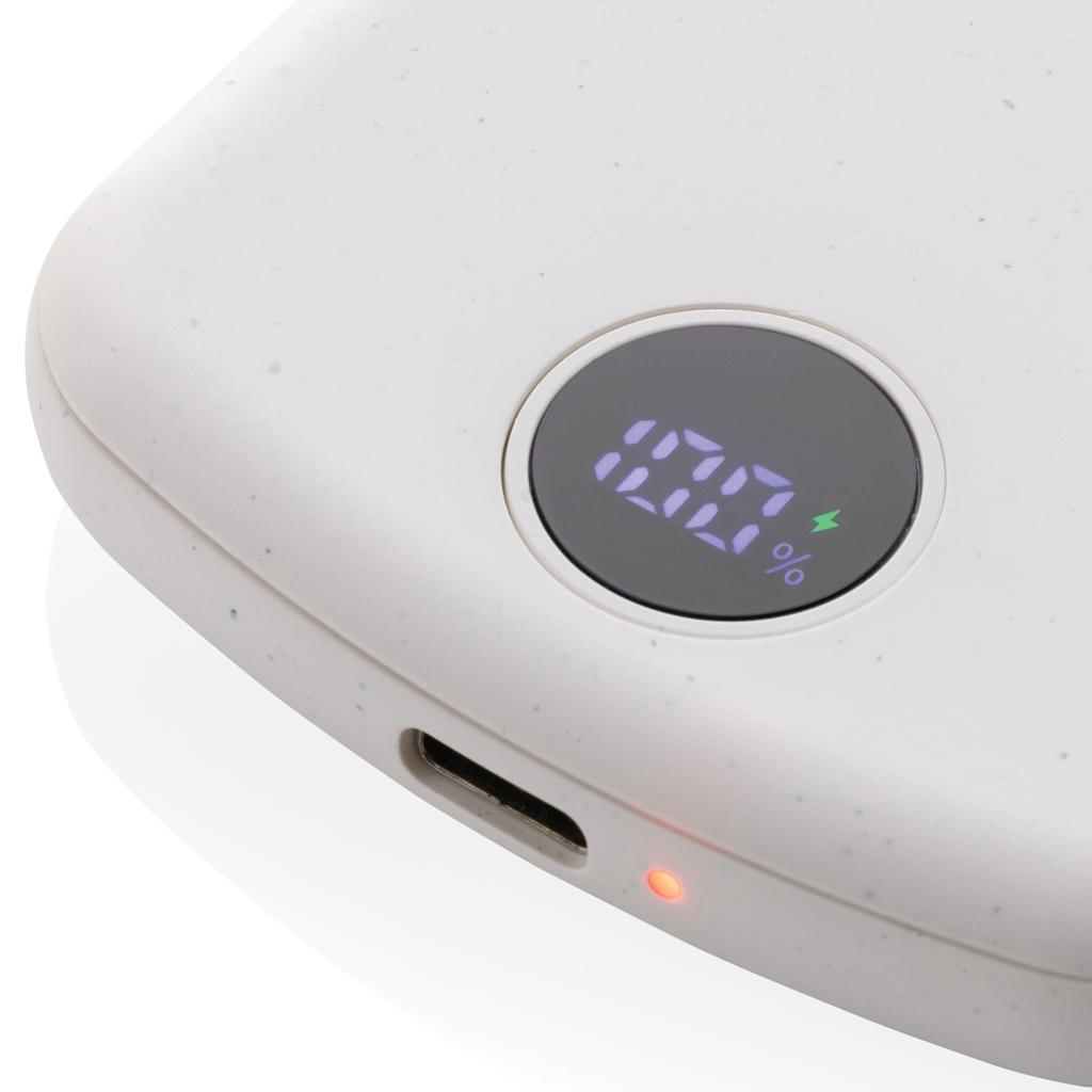 Powerbank magnetic MagBoost din plastic reciclat RCS 5.000 mAh transparent