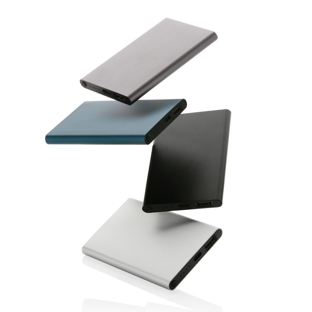 Powerbank din plastic reciclat/aluminiu RCS 4.000 mAh cu port Type-C blue