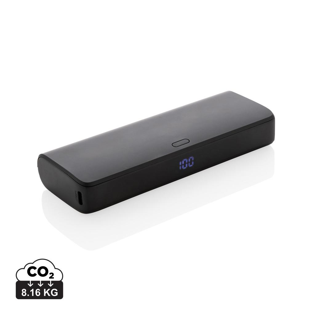 Powerbank cu încărcare rapidă FlashCharge din plastic reciclat RCS 20.000 mAh black