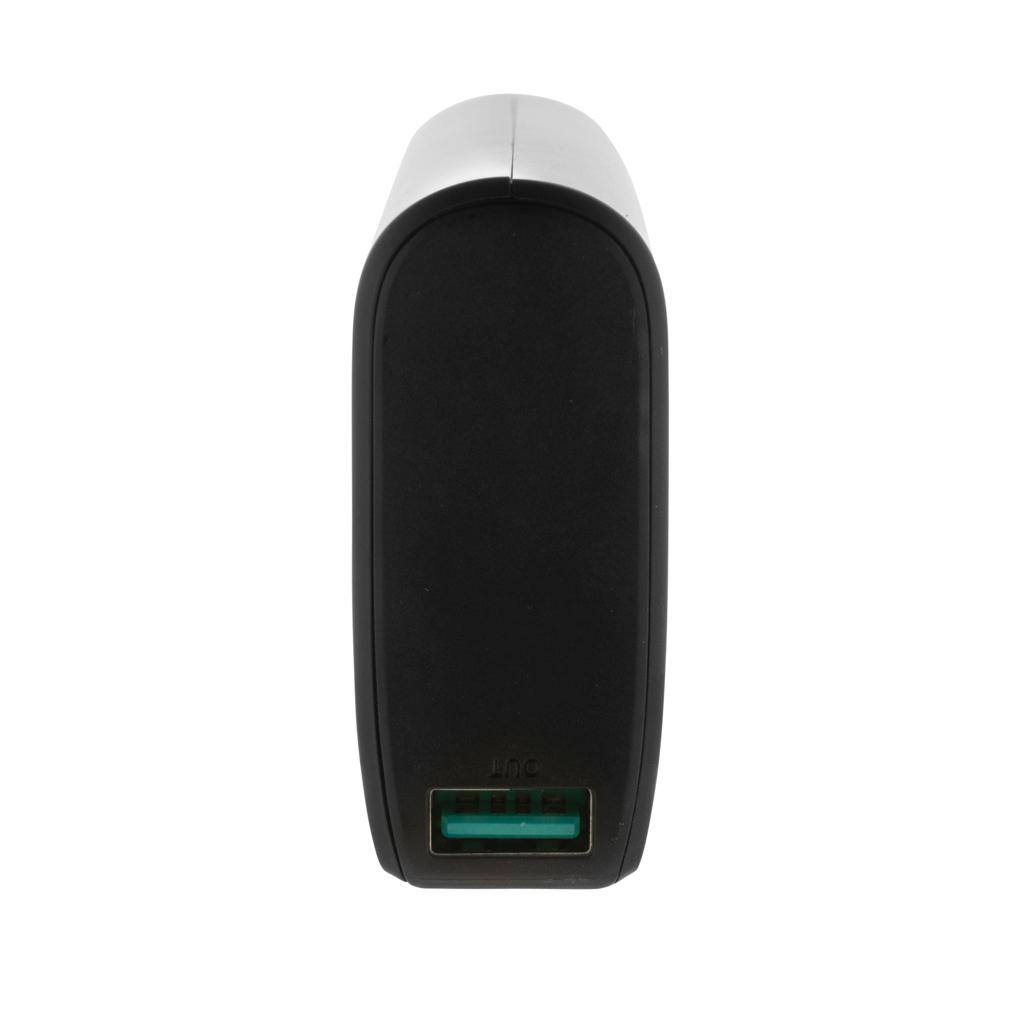 Powerbank cu încărcare rapidă FlashCharge din plastic reciclat RCS 20.000 mAh black
