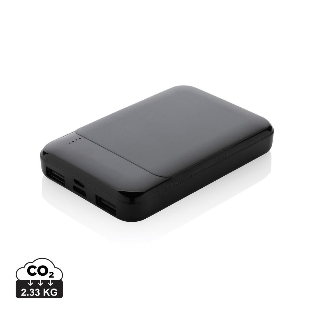 Powerbank din plastic reciclat RCS 5.000 mAh black