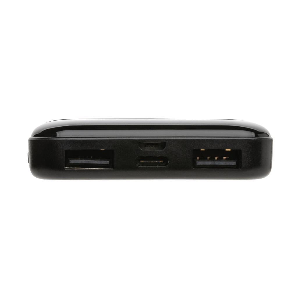 Powerbank din plastic reciclat RCS 5.000 mAh black