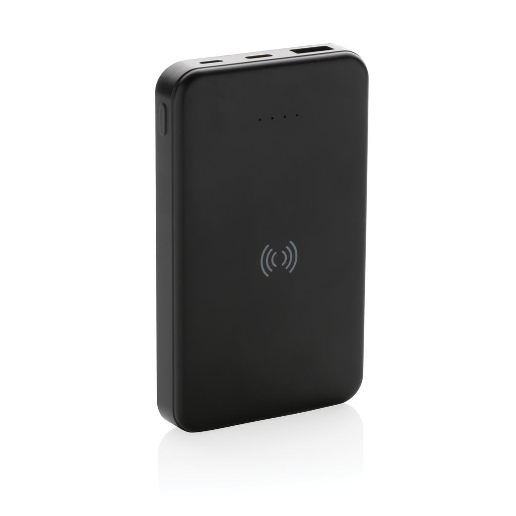 Powerbank wireless 5W din plastic reciclat RCS 5.000 mAh black