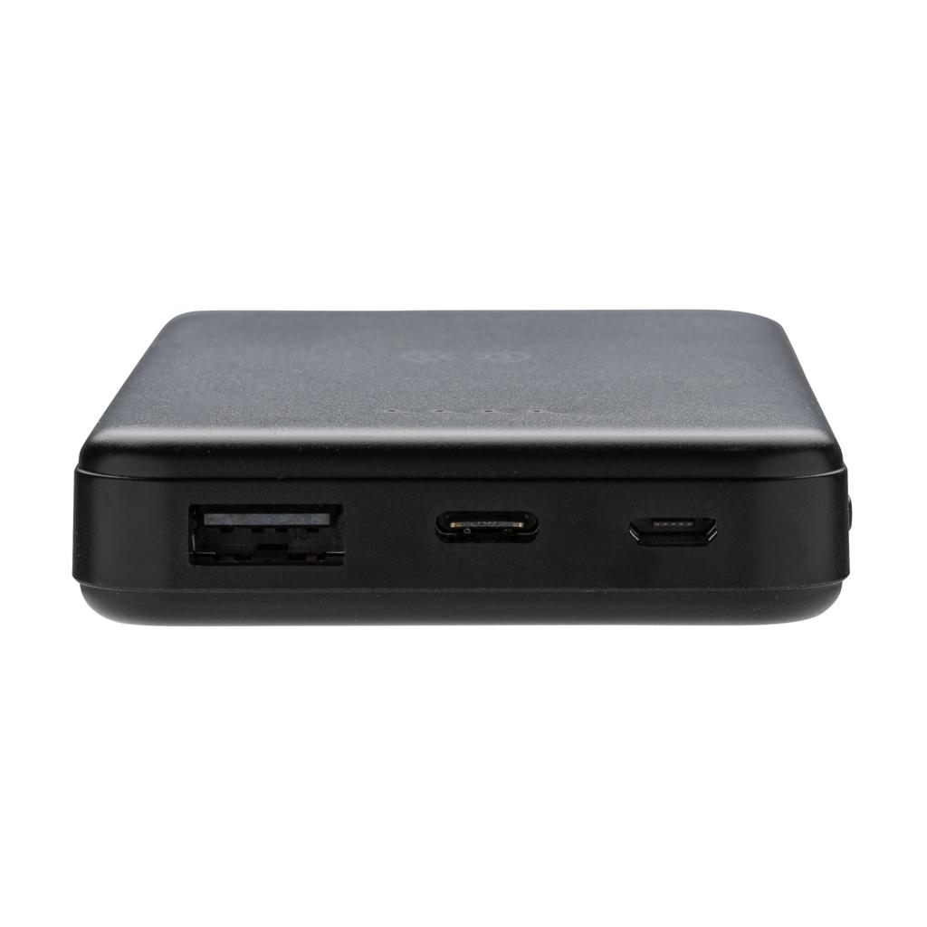 Powerbank wireless 5W din plastic reciclat RCS 5.000 mAh black
