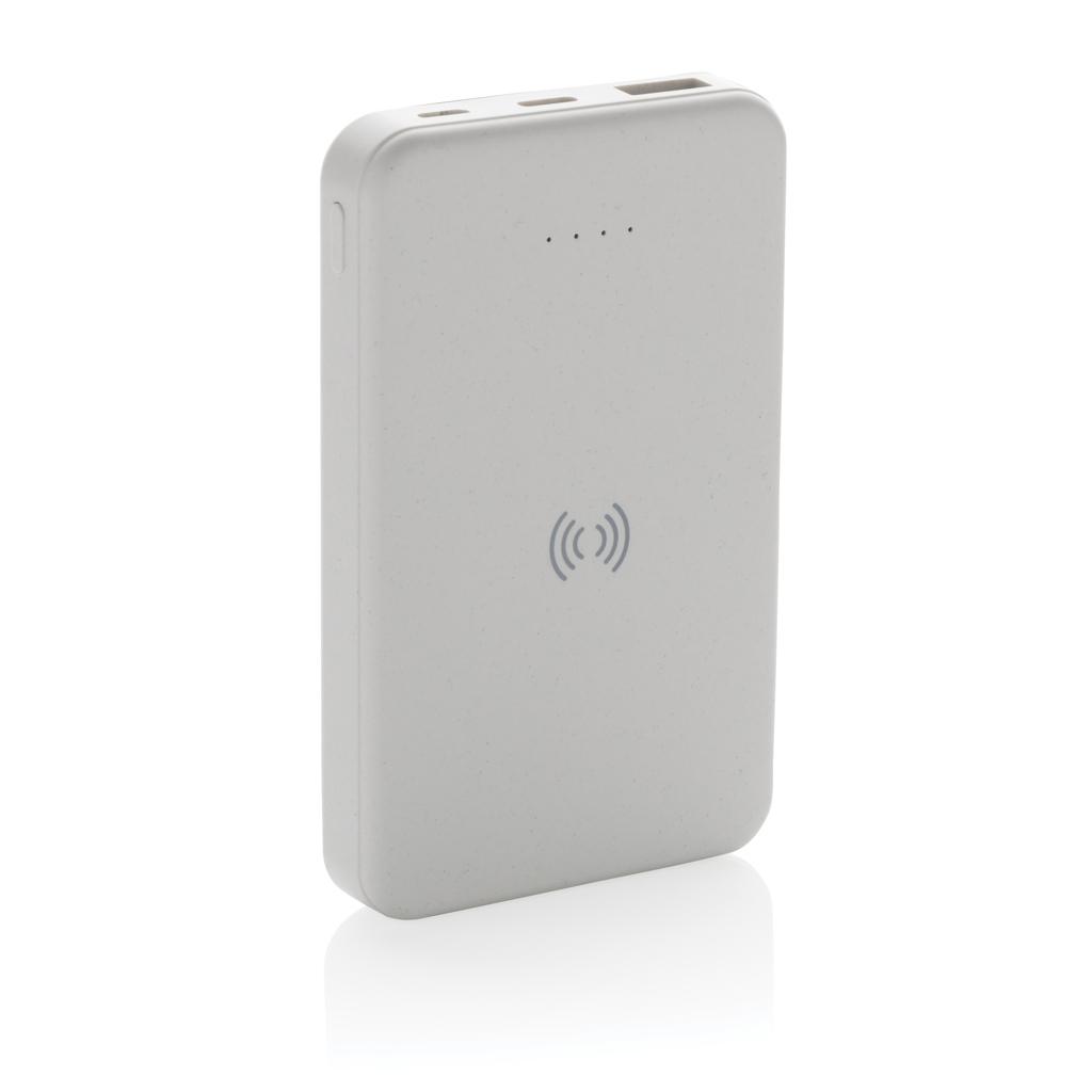 Powerbank wireless 5W din plastic reciclat RCS 5.000 mAh transparent