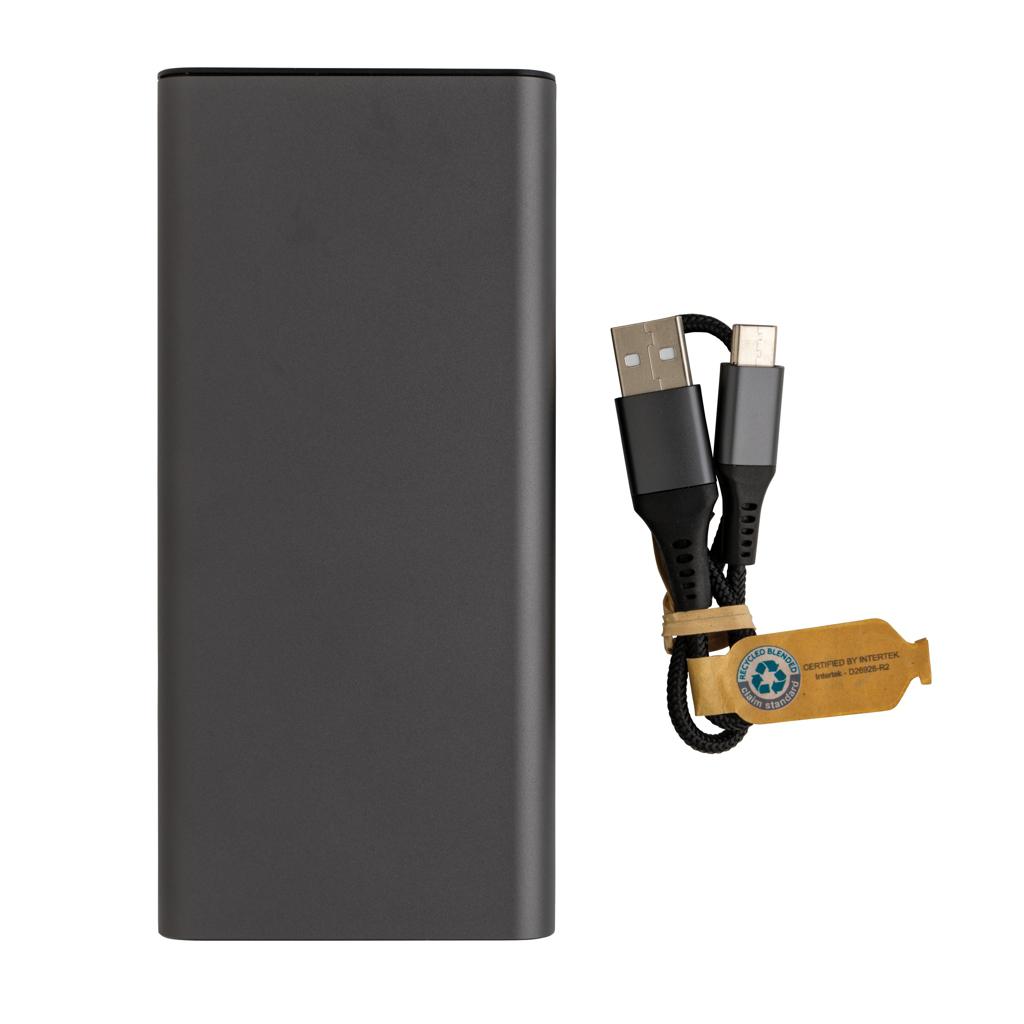 Powerbank Terra din aluminiu reciclat RCS 20W 20.000 mAh grey