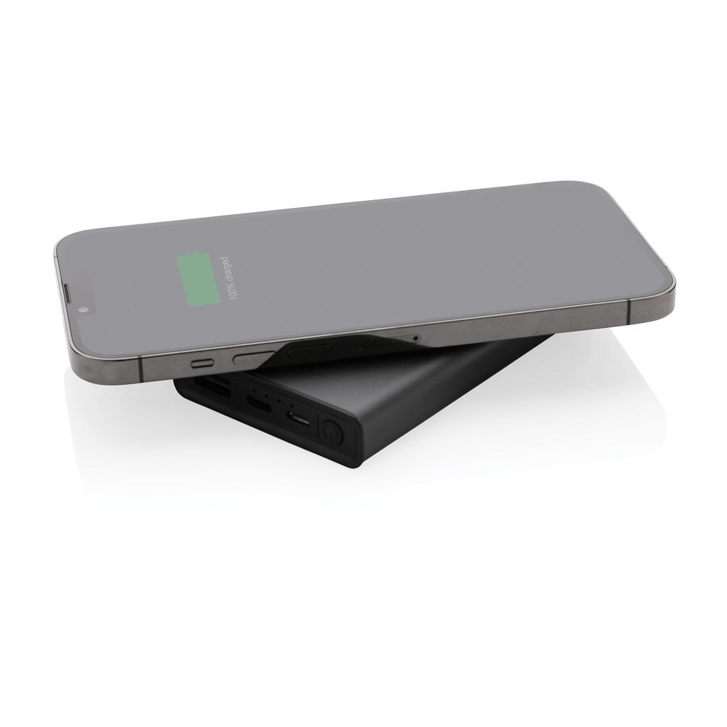 Powerbank wireless 5W Terra din aluminiu reciclat RCS 5.000 mAh grey
