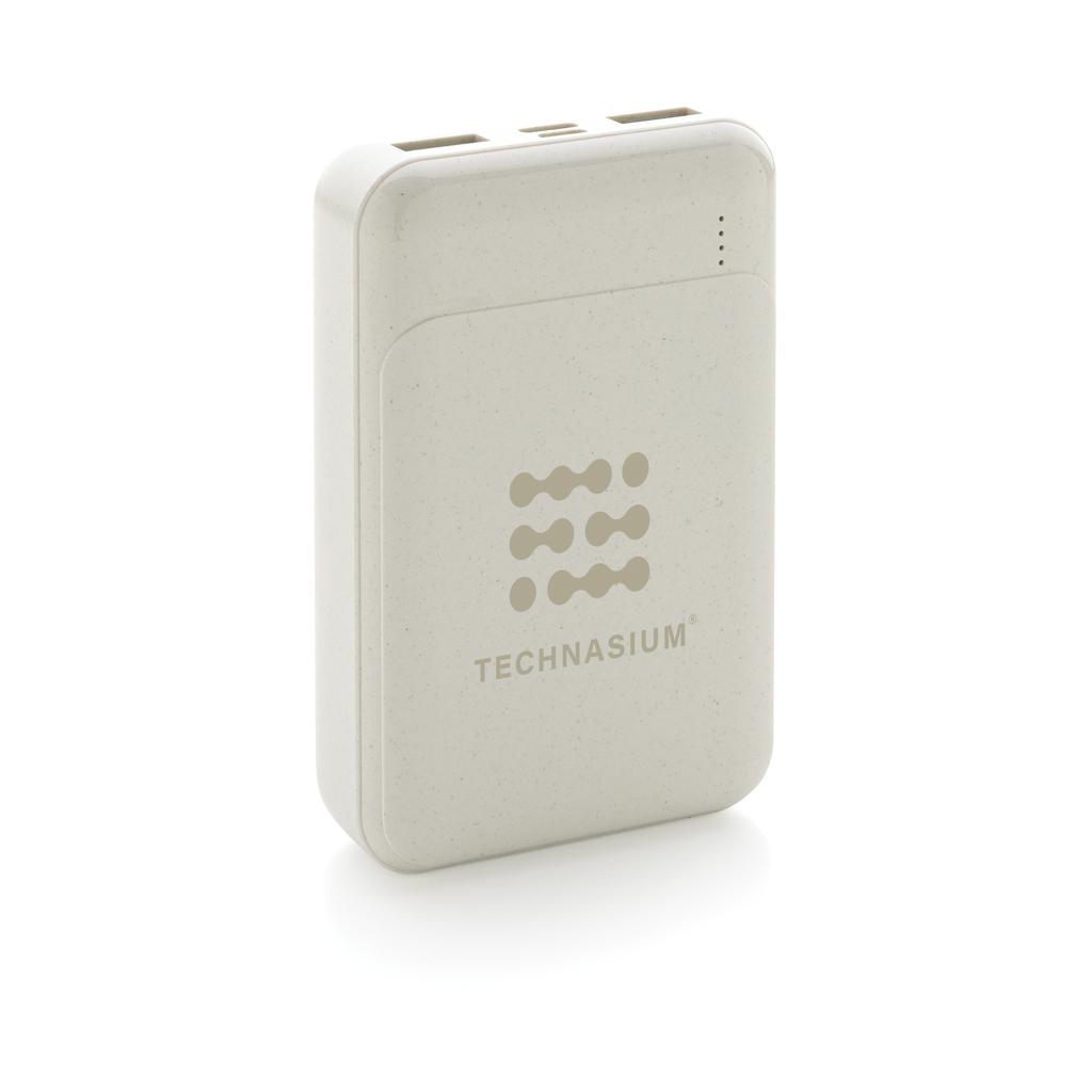 Powerbank standard din plastic reciclat RCS 10.000 mAh transparent