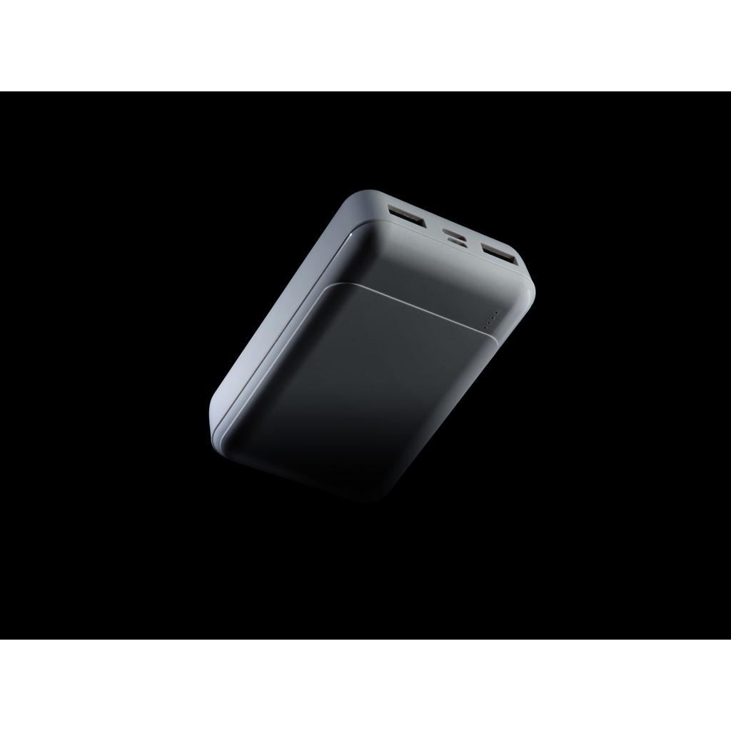 Powerbank standard din plastic reciclat RCS 10.000 mAh transparent