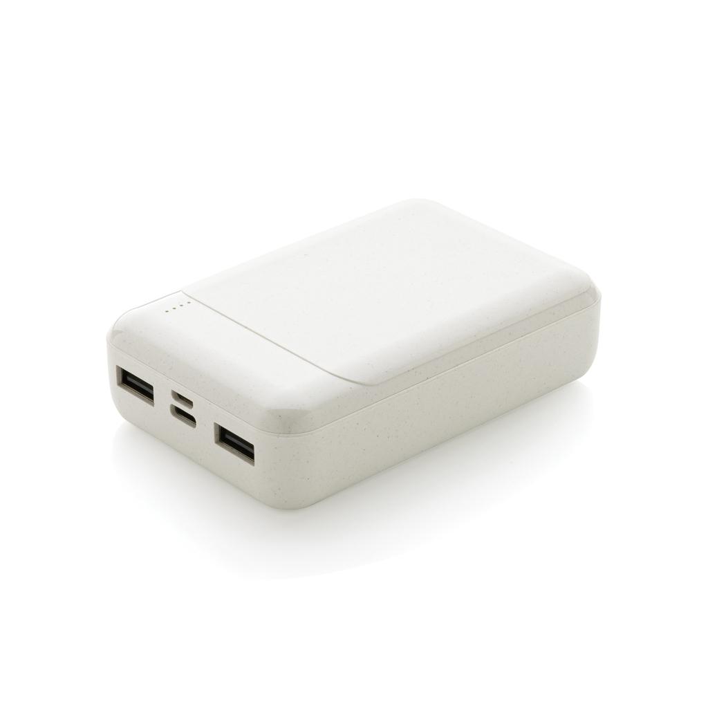 Powerbank standard din plastic reciclat RCS 10.000 mAh transparent