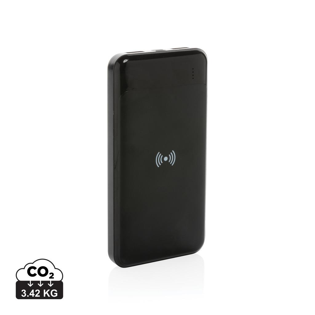 Powerbank wireless din plastic reciclat RCS standard black