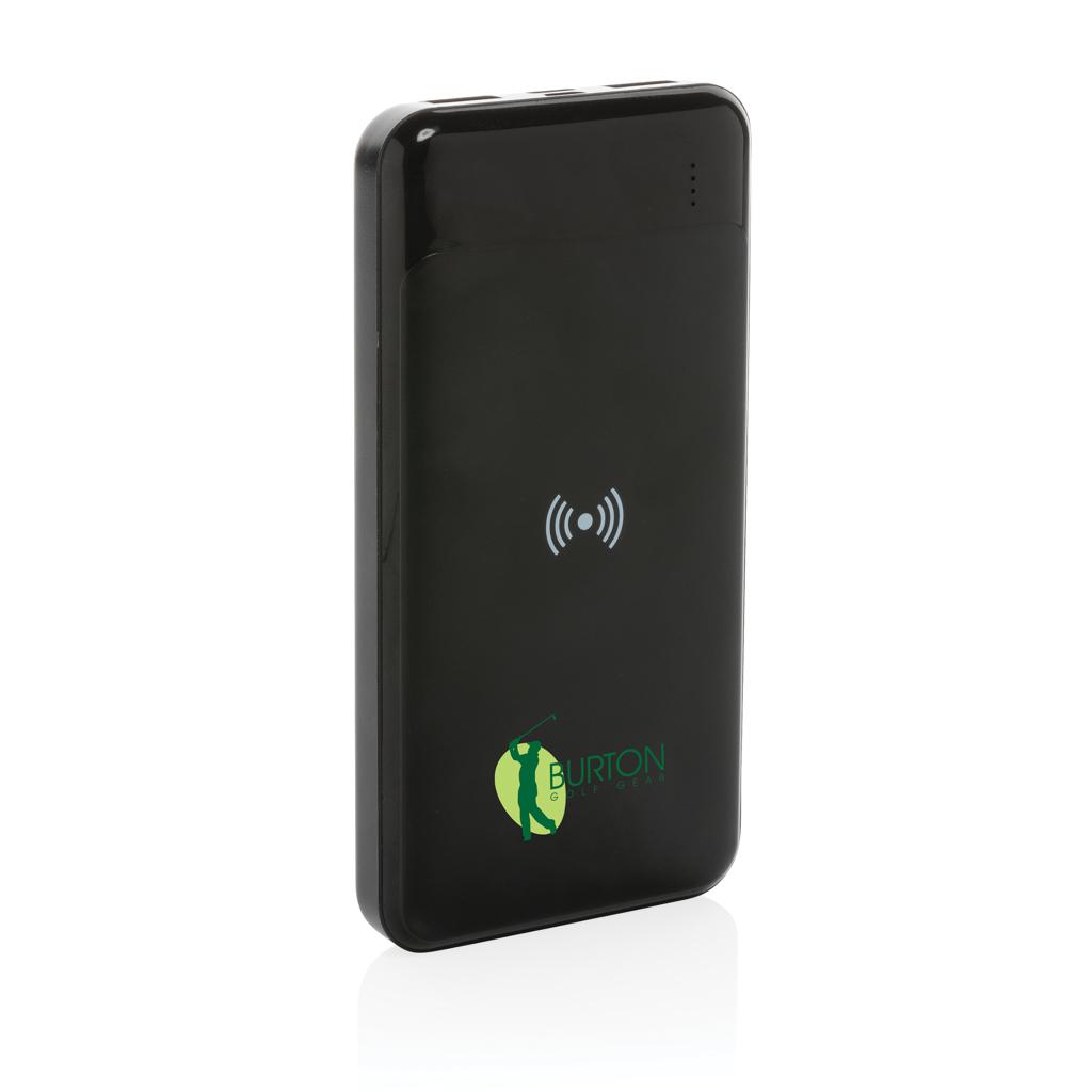 Powerbank wireless din plastic reciclat RCS standard black