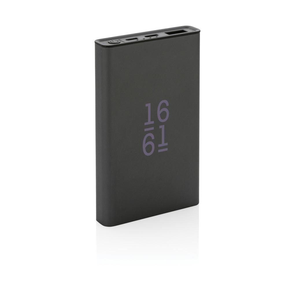 Powerbank Terra din aluminiu reciclat RCS 5.000 mAh grey