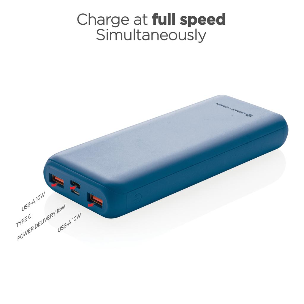 Powerbank Urban Vitamin Pasadena 20.000 mAh 18W PD blue