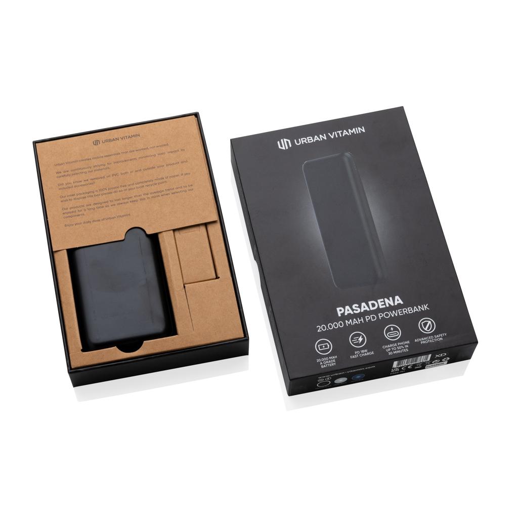 Powerbank Urban Vitamin Pasadena 20.000 mAh 18W PD black