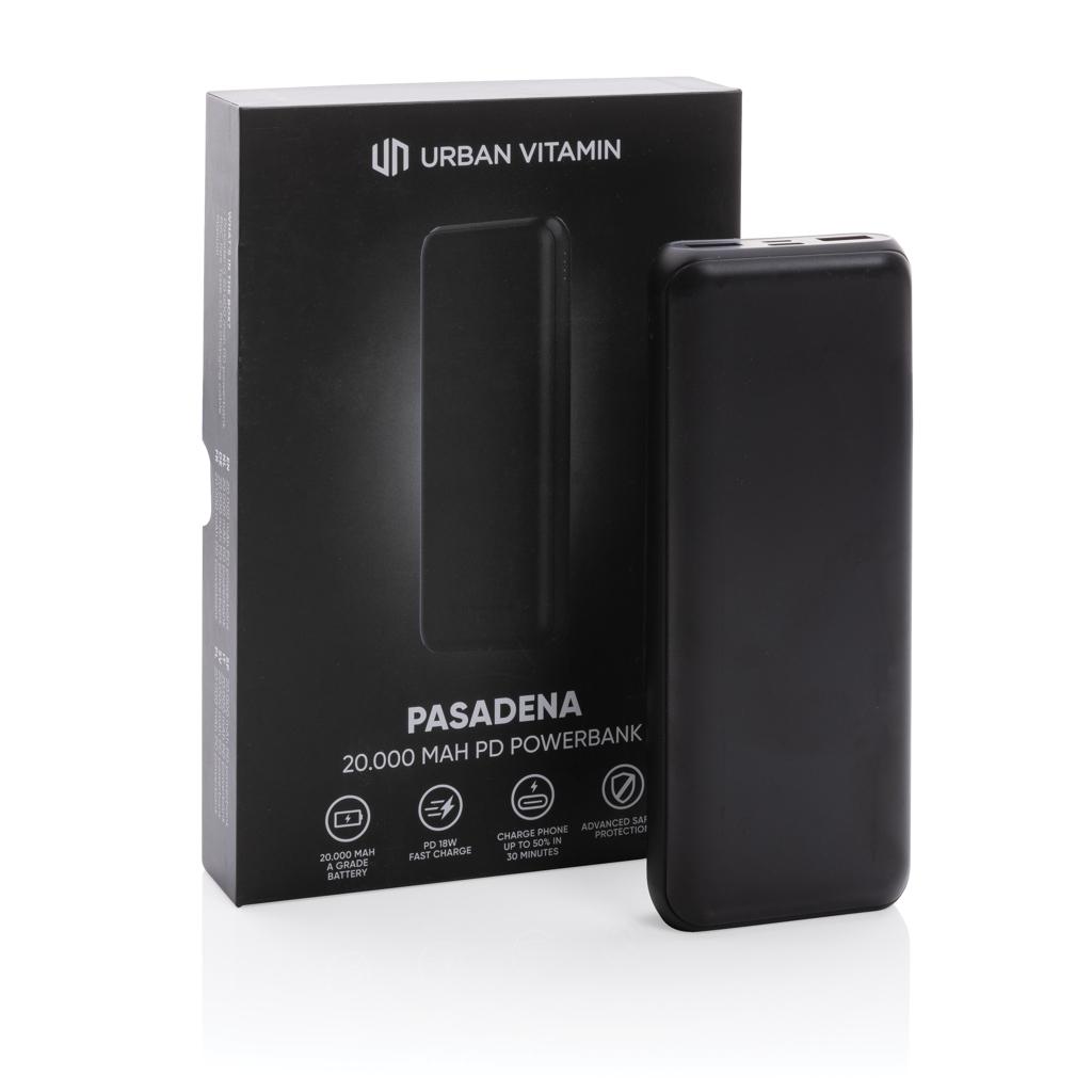 Powerbank Urban Vitamin Pasadena 20.000 mAh 18W PD black