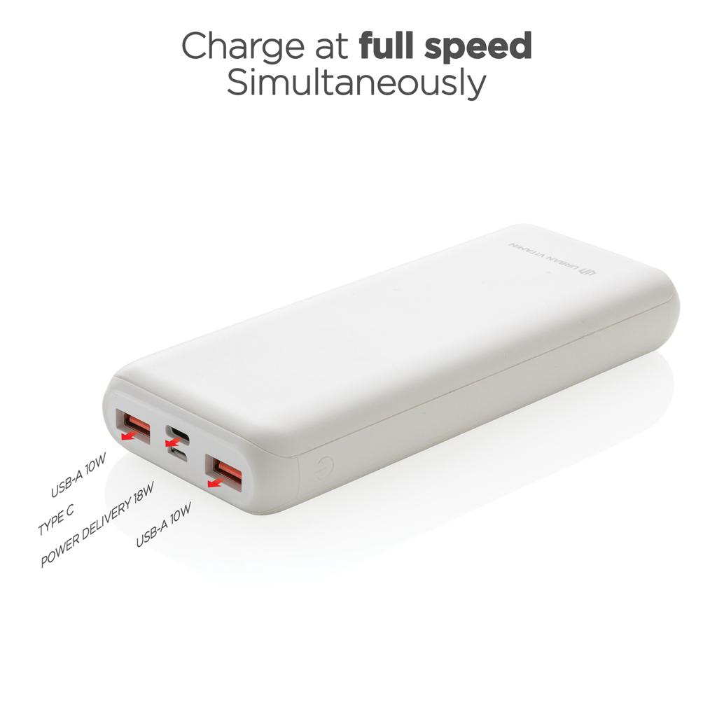 Powerbank Urban Vitamin Pasadena 20.000 mAh 18W PD transparent