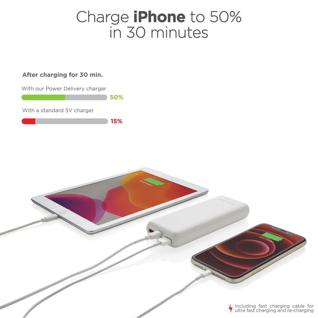 Powerbank Urban Vitamin Pasadena 20.000 mAh 18W PD transparent