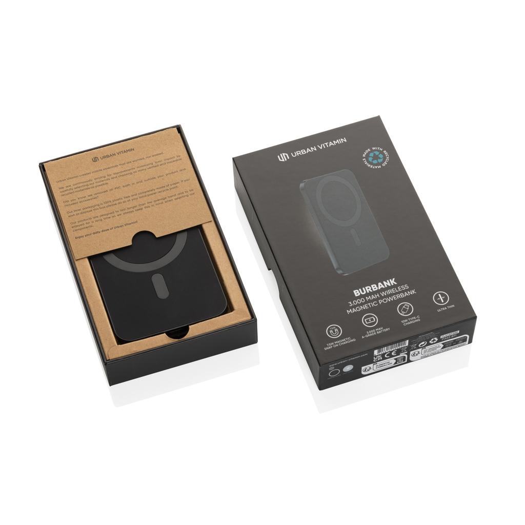 Powerbank Urban Vitamin Burbank din plastic/aluminiu RCS 3.000 mAh black