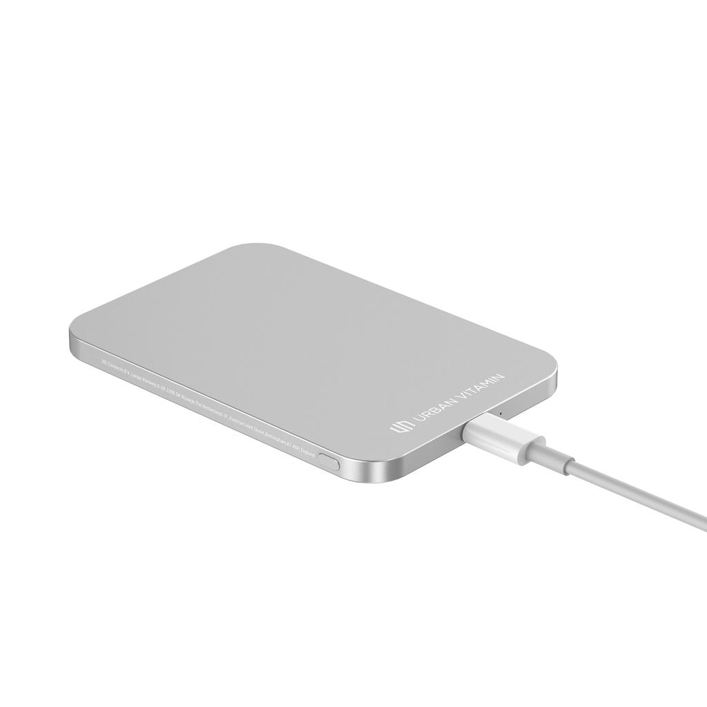 Powerbank Urban Vitamin Burbank din plastic/aluminiu RCS 3.000 mAh silver