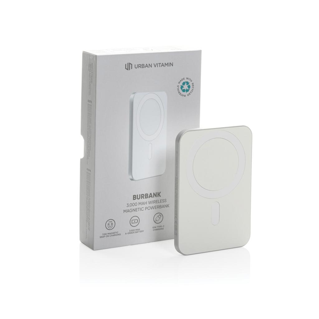 Powerbank Urban Vitamin Burbank din plastic/aluminiu RCS 3.000 mAh silver