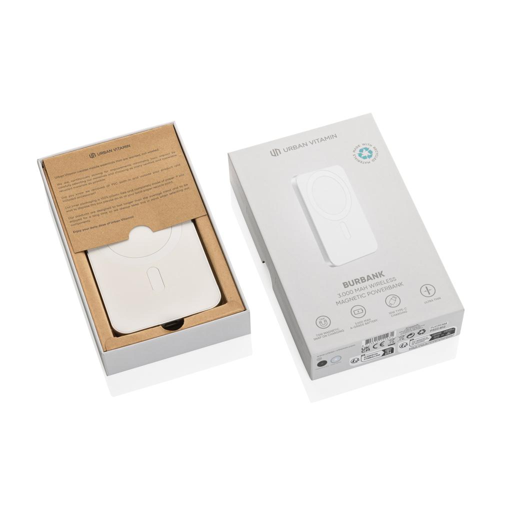 Powerbank Urban Vitamin Burbank din plastic/aluminiu RCS 3.000 mAh silver