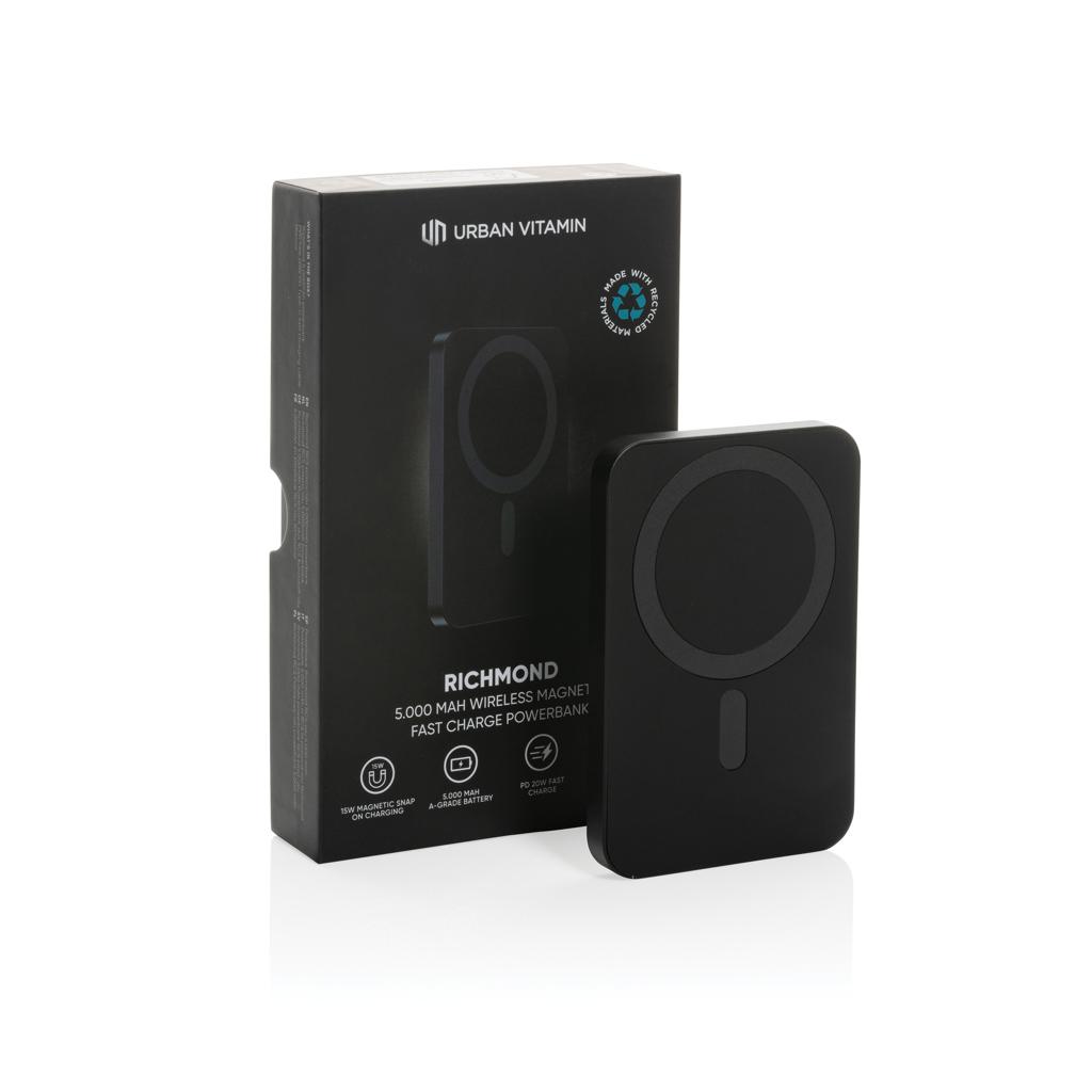 Powerbank Urban Vitamin Richmond din plastic/aluminiu RCS 5.000 mAh black