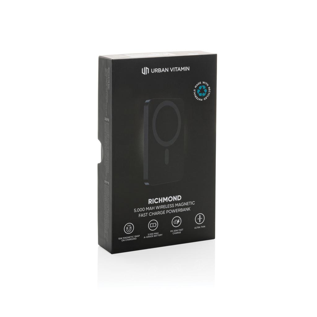 Powerbank Urban Vitamin Richmond din plastic/aluminiu RCS 5.000 mAh black