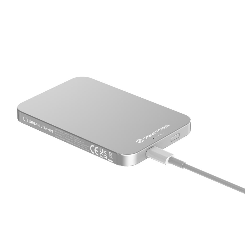 Powerbank Urban Vitamin Richmond din plastic/aluminiu RCS 5.000 mAh silver