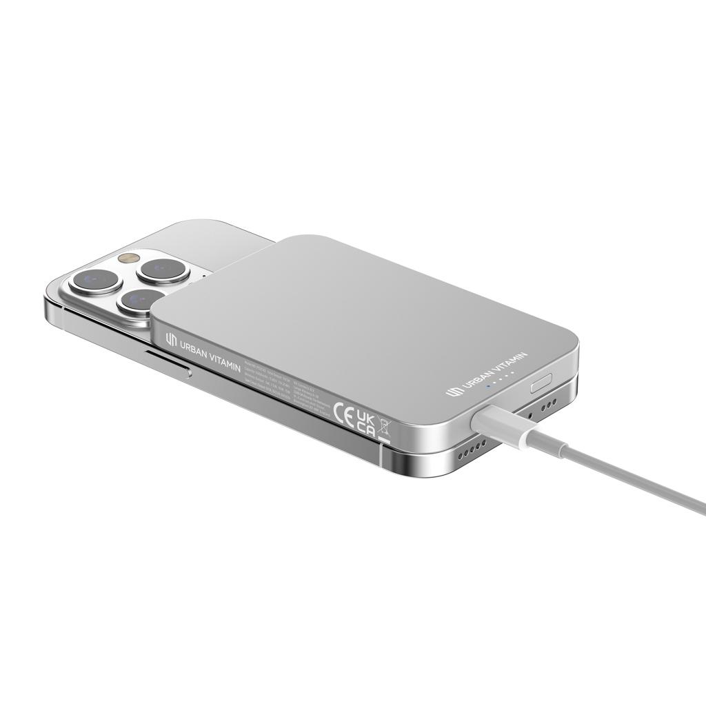 Powerbank Urban Vitamin Richmond din plastic/aluminiu RCS 5.000 mAh silver