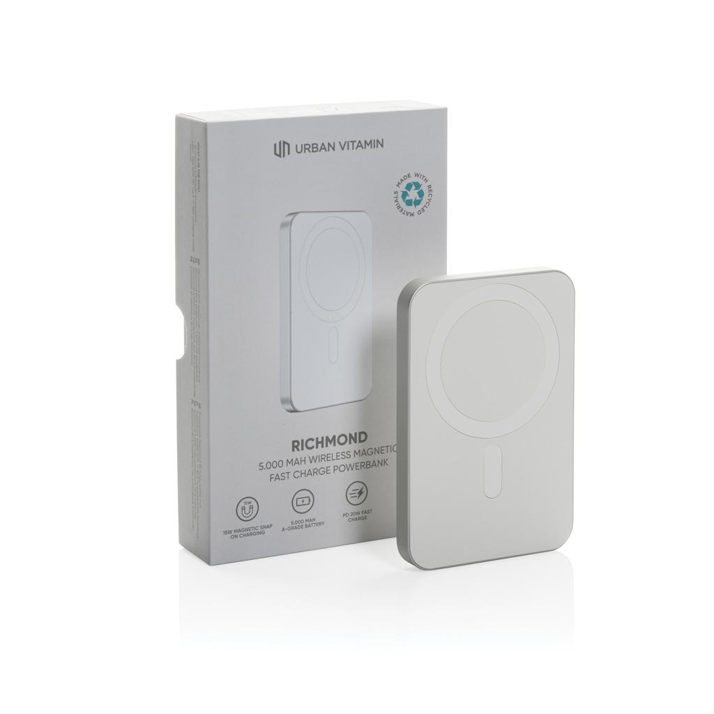 Powerbank Urban Vitamin Richmond din plastic/aluminiu RCS 5.000 mAh silver