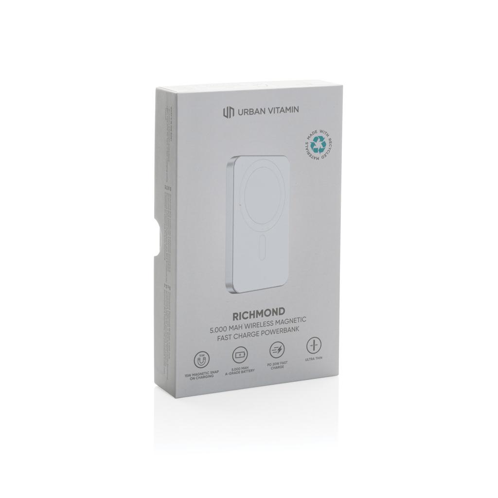 Powerbank Urban Vitamin Richmond din plastic/aluminiu RCS 5.000 mAh silver