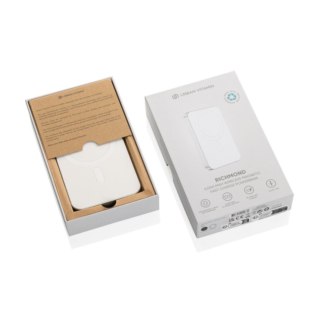 Powerbank Urban Vitamin Richmond din plastic/aluminiu RCS 5.000 mAh silver