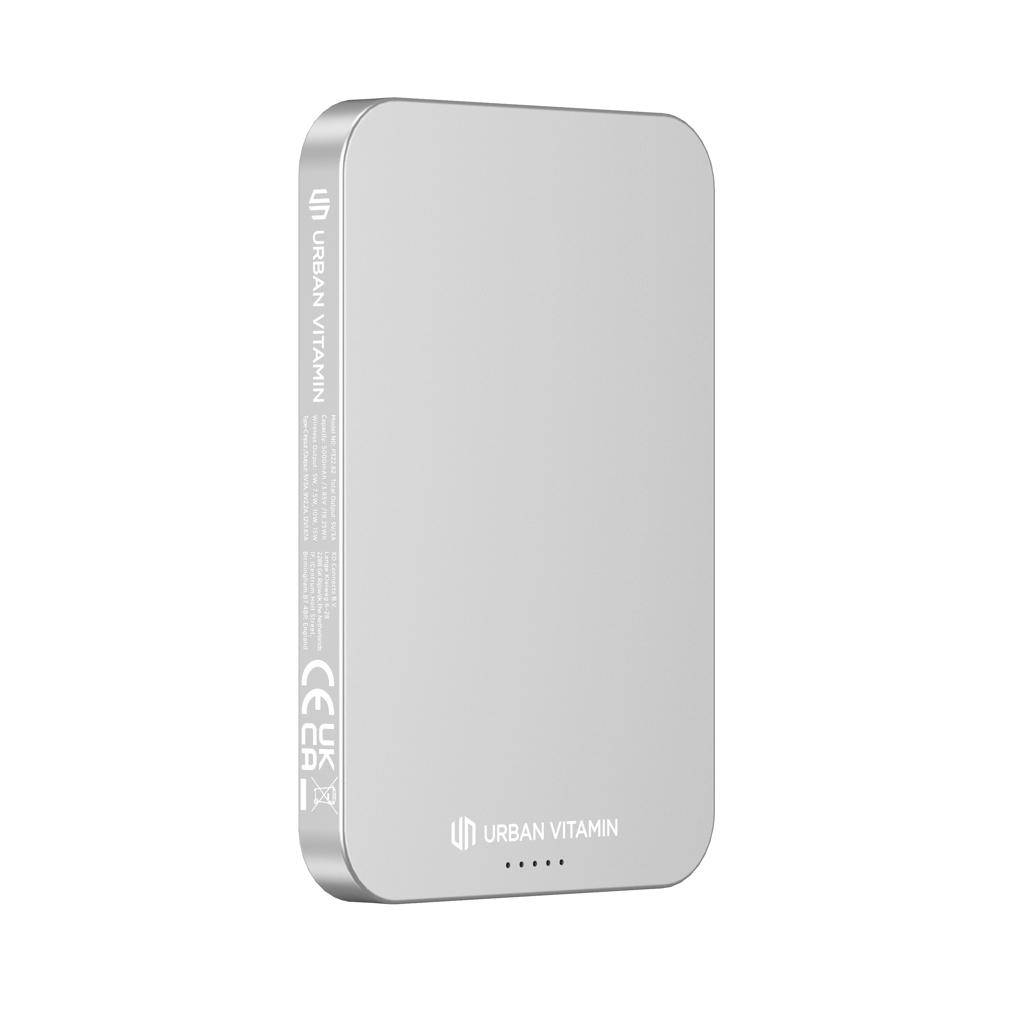 Powerbank Urban Vitamin Richmond din plastic/aluminiu RCS 5.000 mAh silver